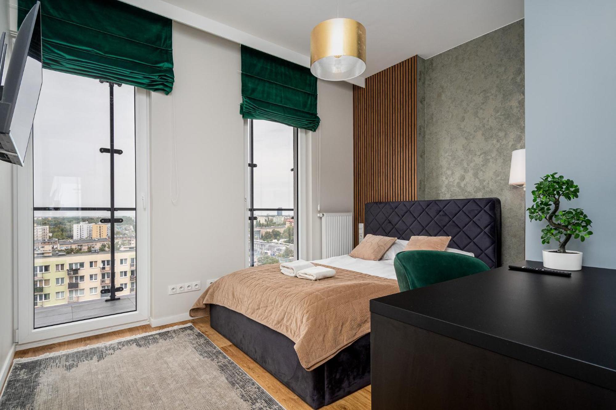 Wola Tower Deluxe Separate Bedroom With Free Garage - By Perfect Apart Warschau Exterior foto
